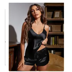 BEAUTYSLEEP - Pijama Mujer Corta Satinada Fashion Elegante