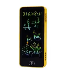 INFANTILES CAJUROMIX - Cartuchera Creativa Con Pantalla Lcd Reutilizable amarillo