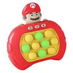ZHOPI CO - Juguete Pop It Mario Bros Luigi Electrico Luz Sonido Niños