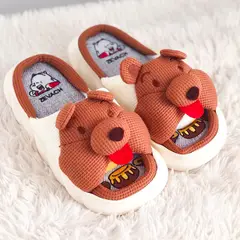 GENERICO - Pantuflas Sandalias de lino y algodón diseños animados antideslizantes