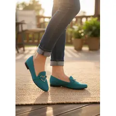 MOSTAZA - Zapatos cerrados turquesa