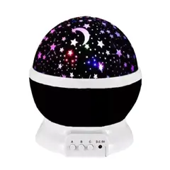 GENERICO - Lampara Proyector Rotatoria negra Cielo Estrellas