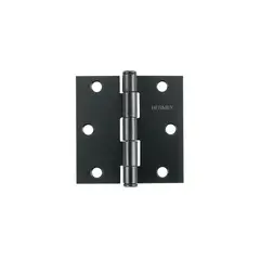 HERMEX - Set 10 Bisagras Negro Mate 75X15Mm Incluye Tornillos