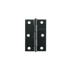 HERMEX - Set 20 Bisagras Negro Mate 75X50Mm Incluye Tornillos