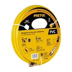 PRETUL - Manguera Compresor De Aire Pvc 5M X 14 215 Psi