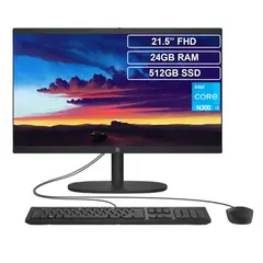 HP - Todo en uno 22-dg0010la Core i3 N300 24GB 512GB FHD 21.5