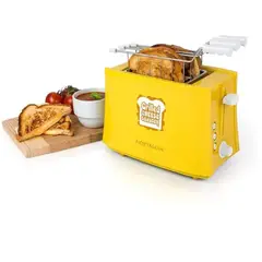 NOSTALGIA - Tostador De Sandwich Retro Amarillo Tcs2