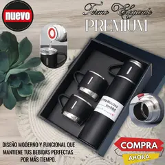 ORIGINAL HEALTH - KIT BOTELLA TERMICA TERMO MAS VASOS