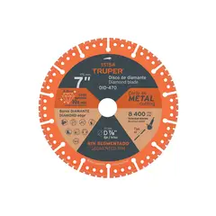 TRUPER - Disco Diamante Corte Metal 7 10x Centro 78