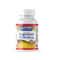 HEALTHY AMERICA - SUPLEMENTO OXIDO DE MAGNESIO 400MG X100U