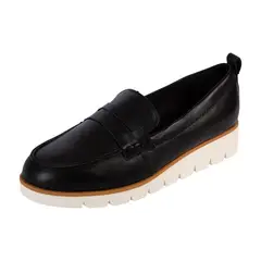 COMFORT PLUS - Zapatos Casuales Melena Tipo Mocasín Para Mujer Negro 200905