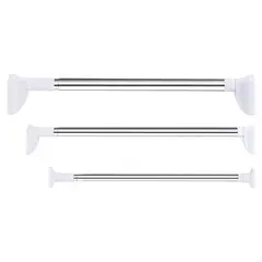 GENERICO - Soporte de Ropa Extensible para Pared de 70 a 120 cm