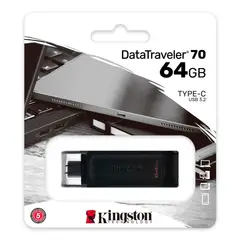 KINGSTON - Memoria USB Tipo C 64GB DT70