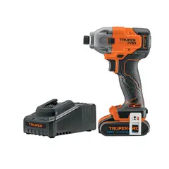 TRUPER - Atornillador Impacto Inalámbrico 20V Pro 1 Batería