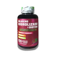 VITAL - Colágeno Hidrolizado Con Biotina Y Vitamina C Greensoft 100 Unidades