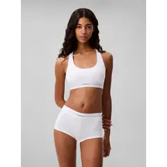 CALVIN KLEIN - Panty blanco hípster - Cotton Modal Rib