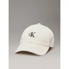 CALVIN KLEIN - Gorra beige monogram