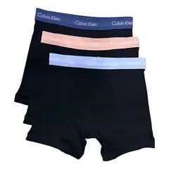 CALVIN KLEIN - Pack negro de 3 boxer brief - cotton stretch