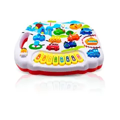 GENERICO - Piano Vehiculos Ciudad Juguete Niños Interactivo + Baterias