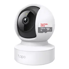 TP LINK - Cámara Wifi Lan 2k 3mp Ai Tp-link Tapo C212 + Micro SD 256GB