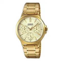 CASIO - Reloj Acero Ltp-v300g-9a Para Mujer De Lujo