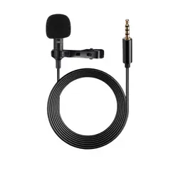 GENERICO - Micrófono De Solapa Para Celulares Tipo Plug 3.5 Mm 1,5 Mts