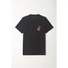 TENNIS - Camiseta estampada negra para hombre