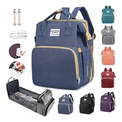 LANZURY IMPORTACIONES - Pañalera Para Bebés Cuna Impermeable - AZUL-
