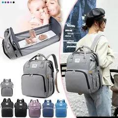 LANZURY IMPORTACIONES - Pañalera Para Bebés Cuna Impermeable - GRIS