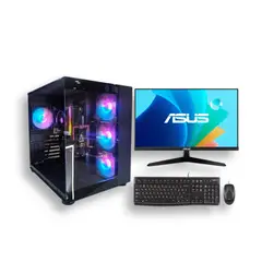 GENERICO - Computador Gamer R5 5600GT 16GB DDR4 m2 512GB + Monit Teclado y Mouse