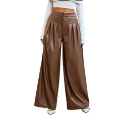 PAATAL - PANTALON PALAZZO CUERINA