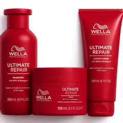 WELLA - Kit Ultimate Repair Shampoo + Acondicionador + Mascarilla