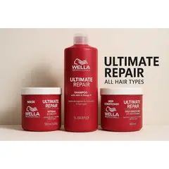 WELLA - Kit Ultimate Repair Shampoo + Acondicionador + Mascarilla