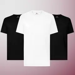 HOGARETO - Set x 3 Camisetas Básica Hombre Tito Venettio Algodón Pima Peruano