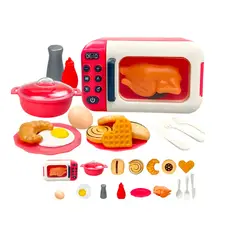 GENERICO - Horno Microondas De Juguete Niñas Interactiva + Accesorios