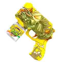 GENERICO - Pistola Burbujas Gun Rex Dinosaurio Automática + Liquido
