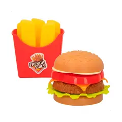 GENERICO - Comida De Juguete Realista Hamburguesa Papas Fritas