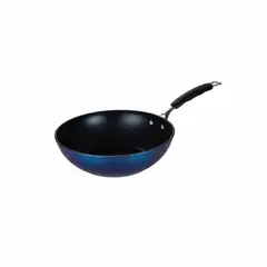 BERGNER - Wok 28x80 cm de Aluminio Forjado para Inducción Color Midnight Blue