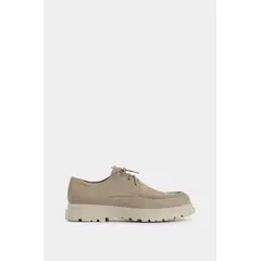 VELEZ - Vélez Zapatos Cordón Spoleto Gamuzado Hombre Escribiente Arena