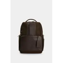 VELEZ - Vélez Morral Security De Lona Para Hombre Detalles En Cuero