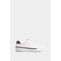 VELEZ - Vélez Tenis Whited De Cuero Para Hombre Detalle Contraste Blanco