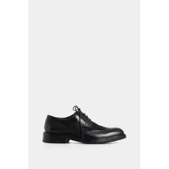 VELEZ - Vélez Zapatos Cordón Solar Cuero Hombre Combinación De Texturas Negro