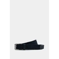 VELEZ - Vélez Cinturón Unifaz Cordón Por Cuero Para Hombre Trenza Azul Oscuro