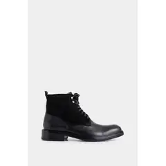 VELEZ - Vélez Botas Solar De Cuero Para Hombre Combinación De Texturas Negro
