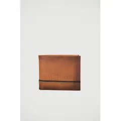 VELEZ - Vélez Billetera Kaleidos De Cuero Para Hombre Detalle Contraste