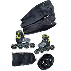 SPORT - Patin Semiprofesional Antichoque Verde Talla M