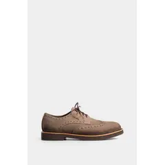 VELEZ - Vélez Zapatos Cordón Alessio Cuero Gamuza Hombre Escribiente Arena