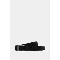 VELEZ - Vélez Cinturón Unifaz Cordón Por Cuero Para Hombre Trenza Negro
