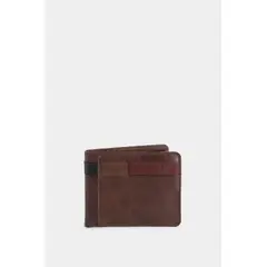 VELEZ - Vélez Billetera De Cuero Leather Contrastes