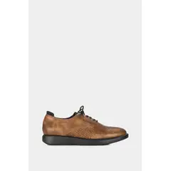 VELEZ - Vélez Zapatos Cordón Dalí De Cuero Para Hombre Vintage Cafe